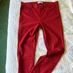 Loft Super Soft Red Jeans